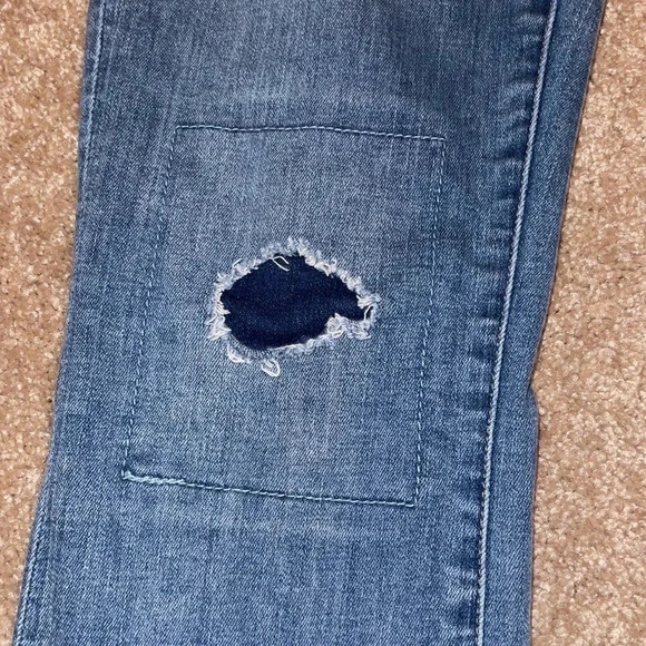 J Crew Toothpick Cone Distressed Skinny Jeans 27- T - Picture 4 of 6